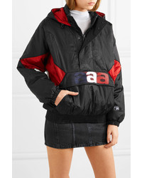 Женская черная ветровка с принтом от Alexander Wang