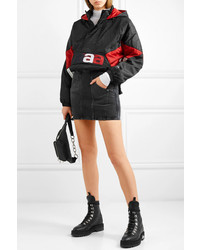 Женская черная ветровка с принтом от Alexander Wang