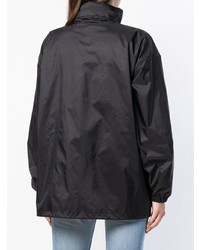 Женская черная ветровка с принтом от Gina