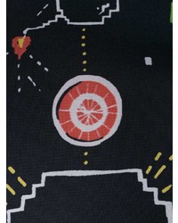 Мужская черная ветровка с принтом от Valentino