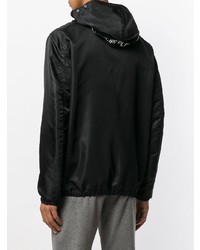 Мужская черная ветровка с принтом от Philipp Plein