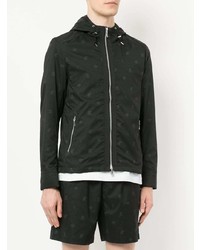 Мужская черная ветровка с принтом от Loveless