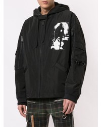 Мужская черная ветровка с принтом от Undercover