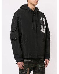 Мужская черная ветровка с принтом от Undercover