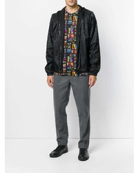 Мужская черная ветровка от Versace