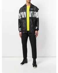 Мужская черная ветровка от Plein Sport