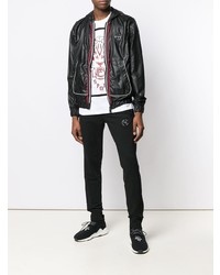 Мужская черная ветровка от Plein Sport