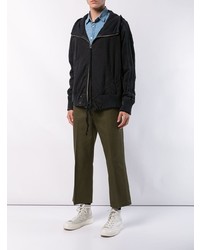 Мужская черная ветровка от Greg Lauren