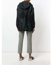 Женская черная ветровка от Moncler