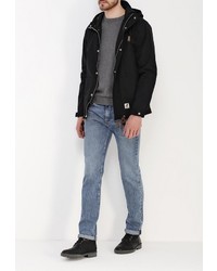 Мужская черная ветровка от Fat Moose