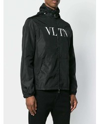 Мужская черная ветровка от Valentino