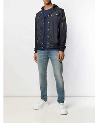 Мужская черная ветровка от Balmain