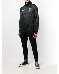 Мужская черная ветровка от 424