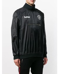 Мужская черная ветровка от 424