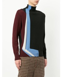 Мужская черная водолазка с принтом от Marni