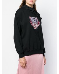 Женская черная водолазка с принтом от Kenzo