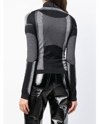 Женская черная водолазка с принтом от Misbhv