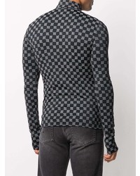 Мужская черная водолазка с принтом от Misbhv