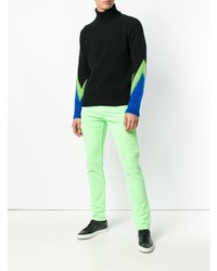 Мужская черная водолазка с принтом от Paura