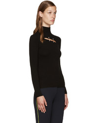 Женская черная водолазка от Versus