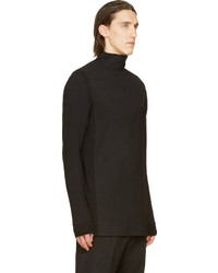 Мужская черная водолазка от Rick Owens