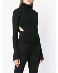 Женская черная водолазка от David Koma