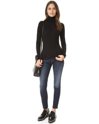Женская черная водолазка от J Brand