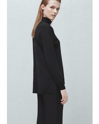 Женская черная водолазка от Mango