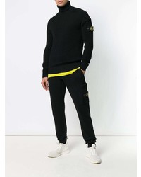 Мужская черная водолазка от Stone Island