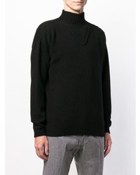 Мужская черная водолазка от Daniele Alessandrini