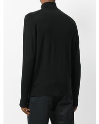 Мужская черная водолазка от Sunspel