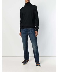 Мужская черная водолазка от Fay