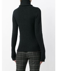 Женская черная водолазка от Roberto Collina