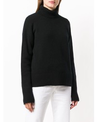 Женская черная водолазка от Lamberto Losani