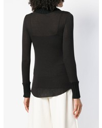 Женская черная водолазка от Pierantoniogaspari