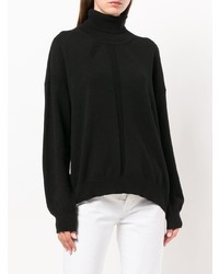 Женская черная водолазка от Moncler