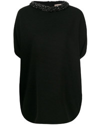 Черная вязаная блузка от Armani Collezioni