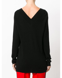 Черная вязаная блузка от Equipment