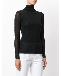 Черная вязаная блузка от Twin-Set