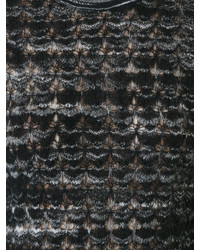 Черная вязаная блузка от Missoni