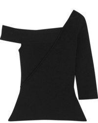 Черная вязаная блузка от Roland Mouret