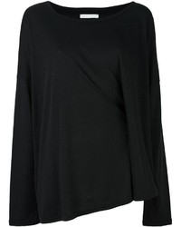 Черная вязаная блузка от Societe Anonyme