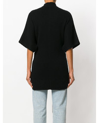 Черная вязаная блузка от Joseph