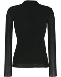 Черная вязаная блузка от Twin-Set