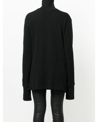 Черная вязаная блузка от Ann Demeulemeester