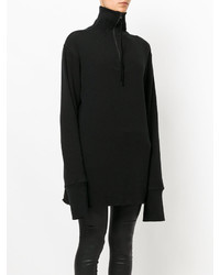 Черная вязаная блузка от Ann Demeulemeester