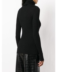 Женская черная вязаная водолазка от Nude