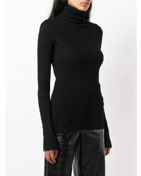 Женская черная вязаная водолазка от Nude