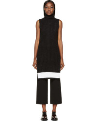 Женская черная вязаная водолазка от Calvin Klein Collection