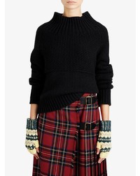 Женская черная вязаная водолазка от Burberry